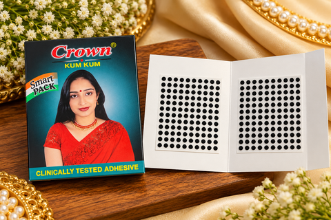 Size 8  Black Bindi pack featuring our smallest dot-size bindis—perfect for a delicate, subtle everyday look. Slight variation in size and design is possible.Size guide attached