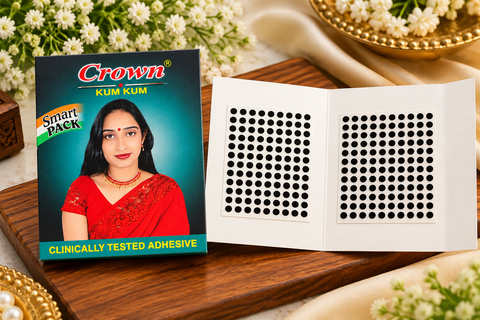 Size 7  Black Bindi pack featuring our smallest dot-size bindis—perfect for a delicate, subtle everyday look. Slight variation in size and design is possible.Size guide attached