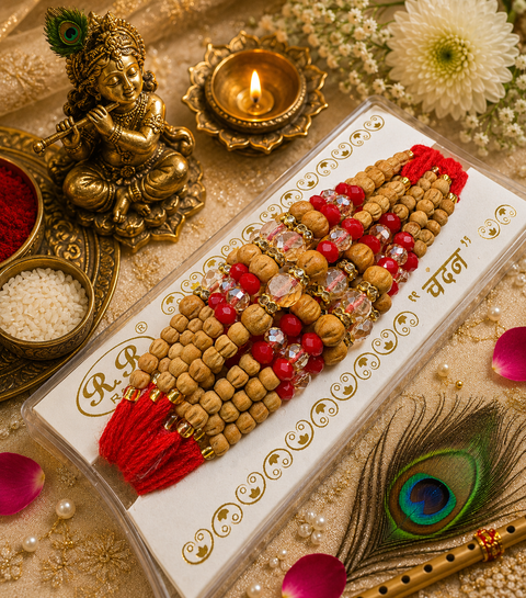 Rakhi Dhaaga Beautiful Stone Work (price per dhaaga )