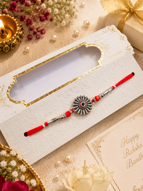Beautiful Rakhi in nice pack gift box