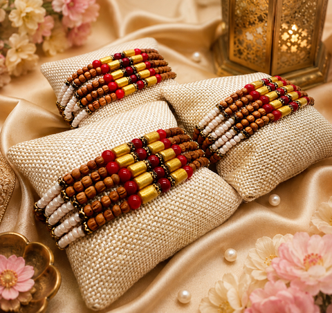 Beautiful Stone Studded Rakhi In Beautiful Cushioned Packing(price per Rakhi)
