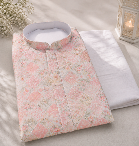 Cotton Rayon based very soft beautiful Print work with sequin work at front and back designer Kurta & Pajama (slight variation in color and design is possible)