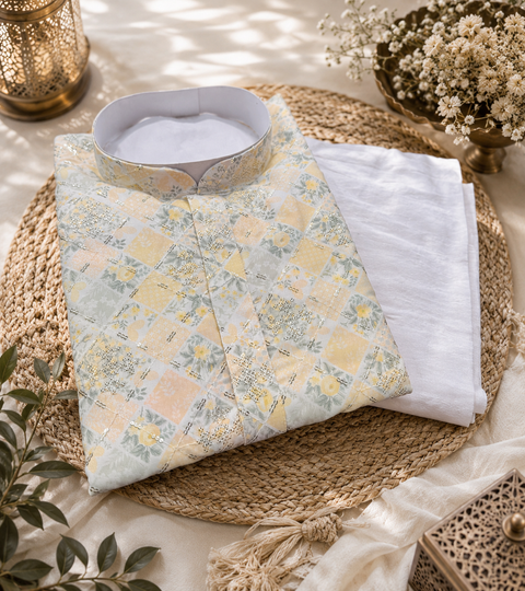 Cotton Rayon based very soft beautiful Print work with sequin work at front and back designer Kurta & Pajama (slight variation in color and design is possible)