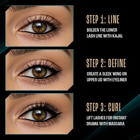 Lakme 9 to 5 Eyeconic Curling Mascara, Lightweight, Water-Resistant Mascara with Smart Curl Brush, Deep Black, 9 ml