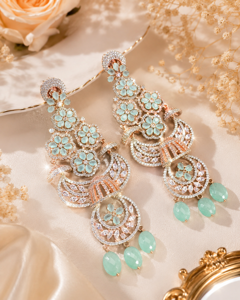 Amazing and stylish American Diamond Earrings(slight variations in color and design is possible)
