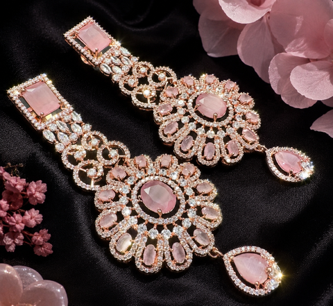 Amazing and stylish American Diamond Earrings (slight variations in color and design is possible)