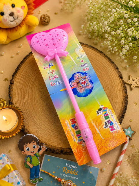 (Clip attached)Kids Light toy rakhi