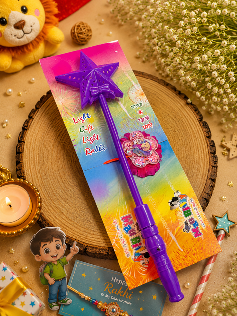 (Clip attached)Kids Light toy rakhi
