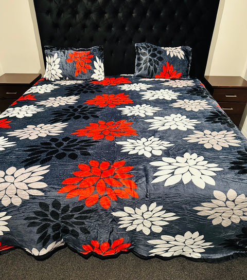 Fleno Warm Winter Bedsheet (108 Inches X 168 Inches )
