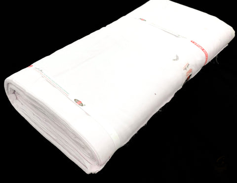 Pure full Voile turban fabric in white colour ($5 Per Meter)