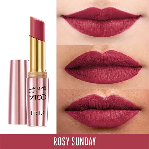 Lakme 9 To 5 Primer + Matte Lipstick - MP8 Rosy Sunday