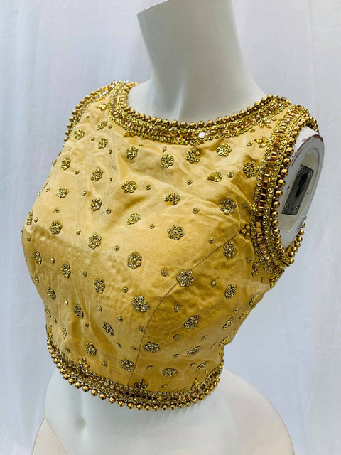 Heavy stone work blouse size 38 upto 40)