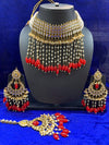 Kundan and ruby stone heavy necklace