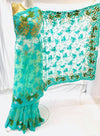 Bollywood Style Heavy Beeded Saree On Netting Base