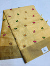 golden Tissue cotton saree