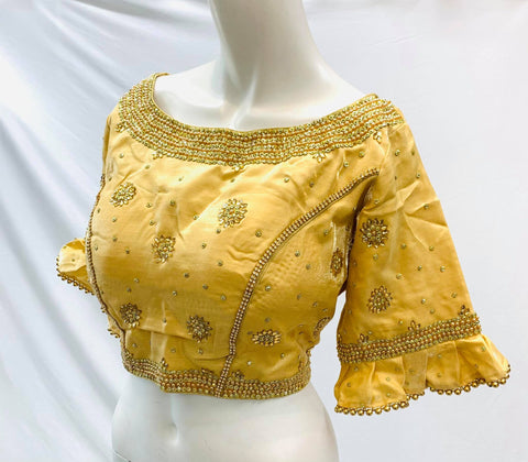 Size 42 Stone work Golden Blouses (size 46)