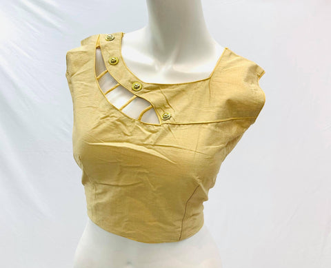 Plain Blouse with front neck design