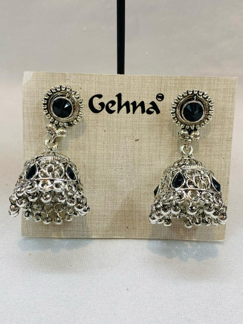 Latest Oxidiced silver plated earrings