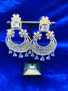 american diamond shiny silver & Goldparty earrings