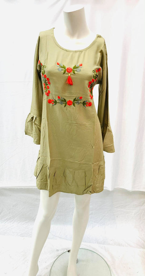 Rayon cotton short kurti size-40