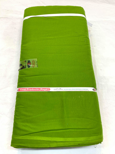 Pure full Voile turban fabric in shamrock green colour ($5 Per Meter)
