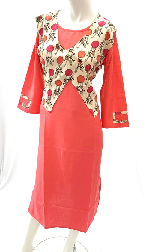 Designer rayon cotton based kurti