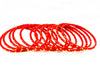Red Colour Hard Glass Bangles (1 Dozen)