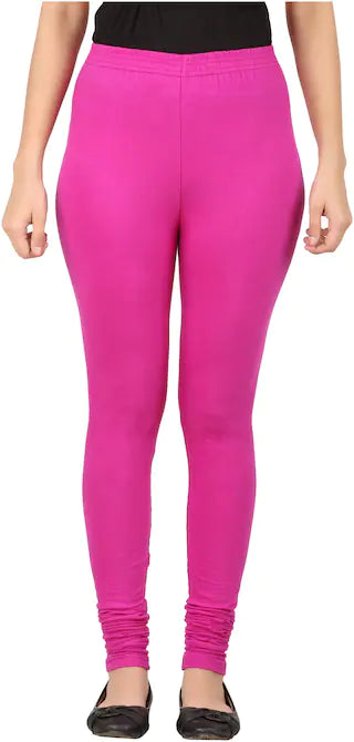 Pink colour Big size stretchable leggings or tights (Size-can stretch +3xl)