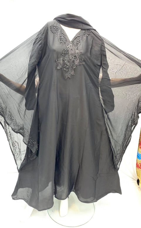 size 44  stretchable fabric  Latest Abaya Dress