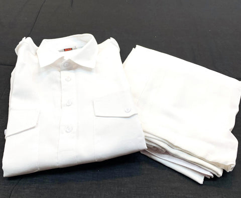 White colour cotton based pathani suit