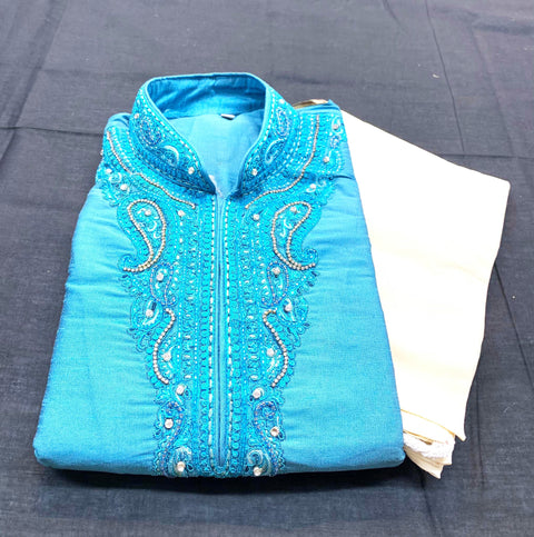 kurta pajama on silk base