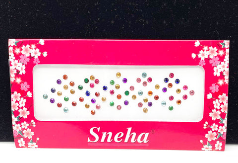 Multicoloured stone Bindi