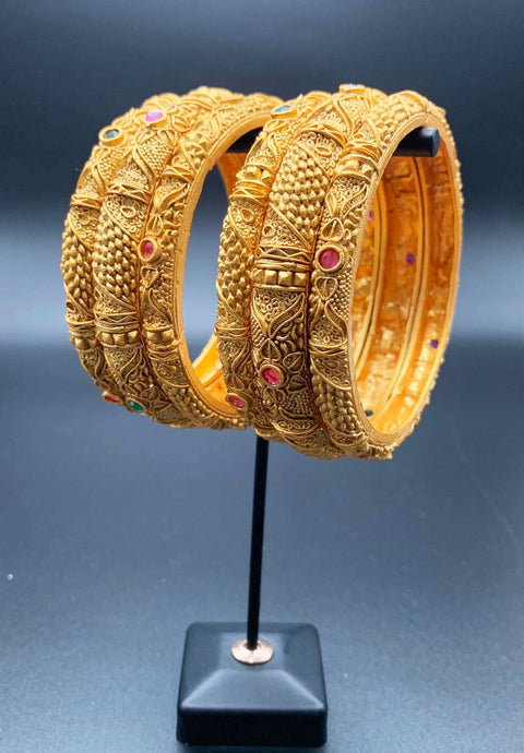 Artificial gold plated bangles set( 6 Bangles )
