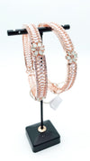 Rosegold with pastel mint flower design American diamond Kade (2 KAde) Size-2.4