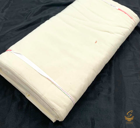 Cream  colour Pure full Voile turban fabric ($5 Per Meter)