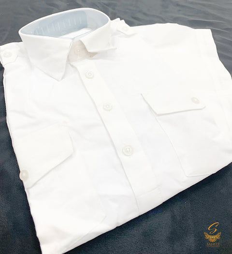 white colour cotton linen kids kurta pajama