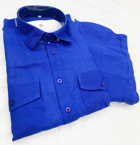 Royal Colour Cotton Based Pathani Suit