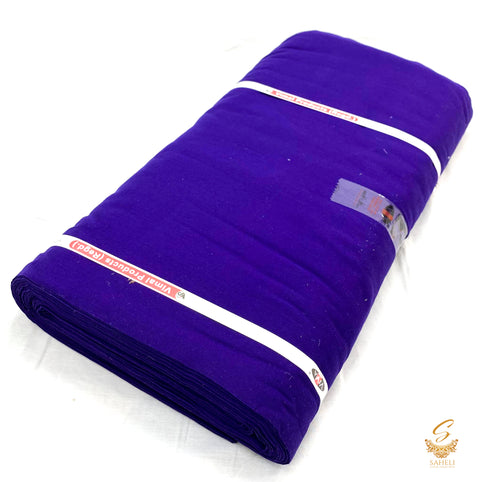 Royal blue Pure full Voile turban fabric  ($5 Per Meter)