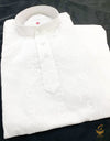 white colour 100% cotton with chikankarikurta pajama