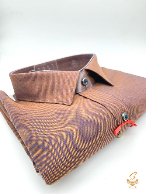 two toned colour soft cotton based shirt
