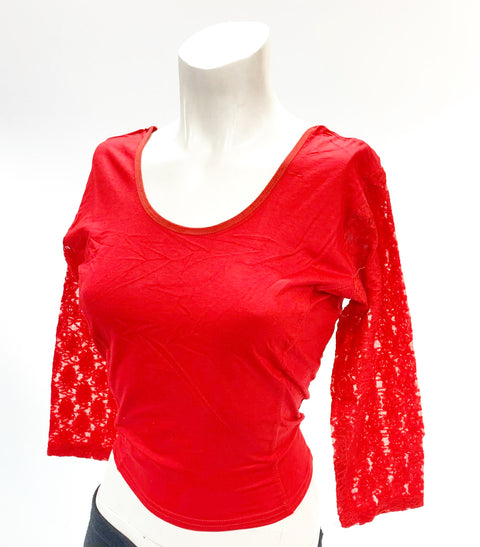 Red colour stretchable blouse size-32 upto 36
