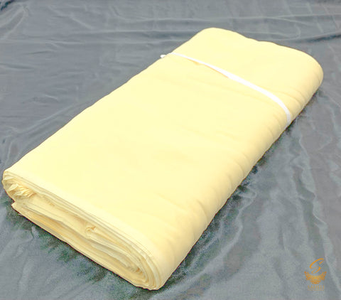 Pastel yellow Pure full Voile turban fabric colour ($5 Per Meter)