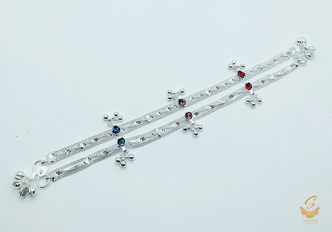 Beautiful anklets for kids 20cm (Not Original Silver)
