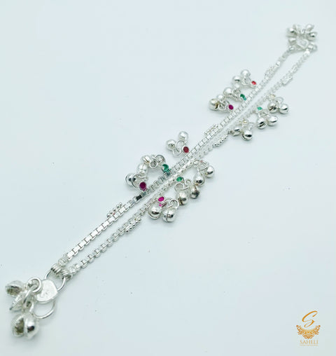 beautiful anklets for kids 20cm (not original silver)