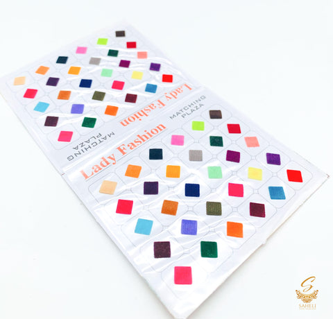 Multicoloured diamond shape medium size  bindi