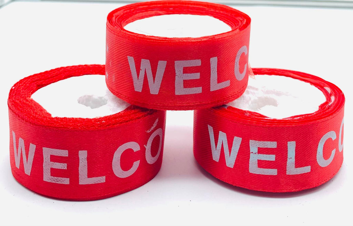 Welcome Ribbon 9.5 meter (1 Roll)– Saheli Ethnic Indian Wear