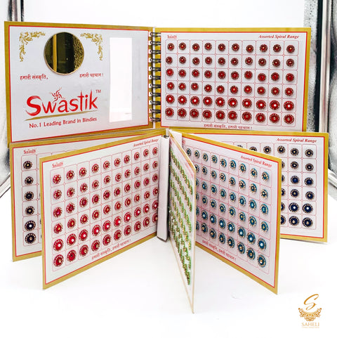 Beautiful stone work bindi book 10 colours different sizes different designs
