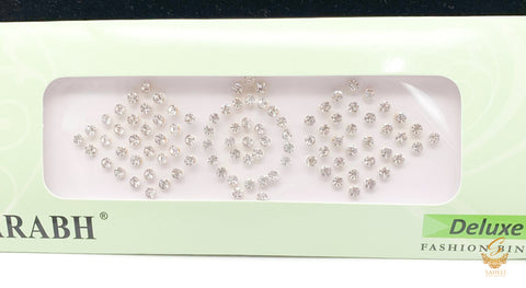 Silver stone bindi medium size