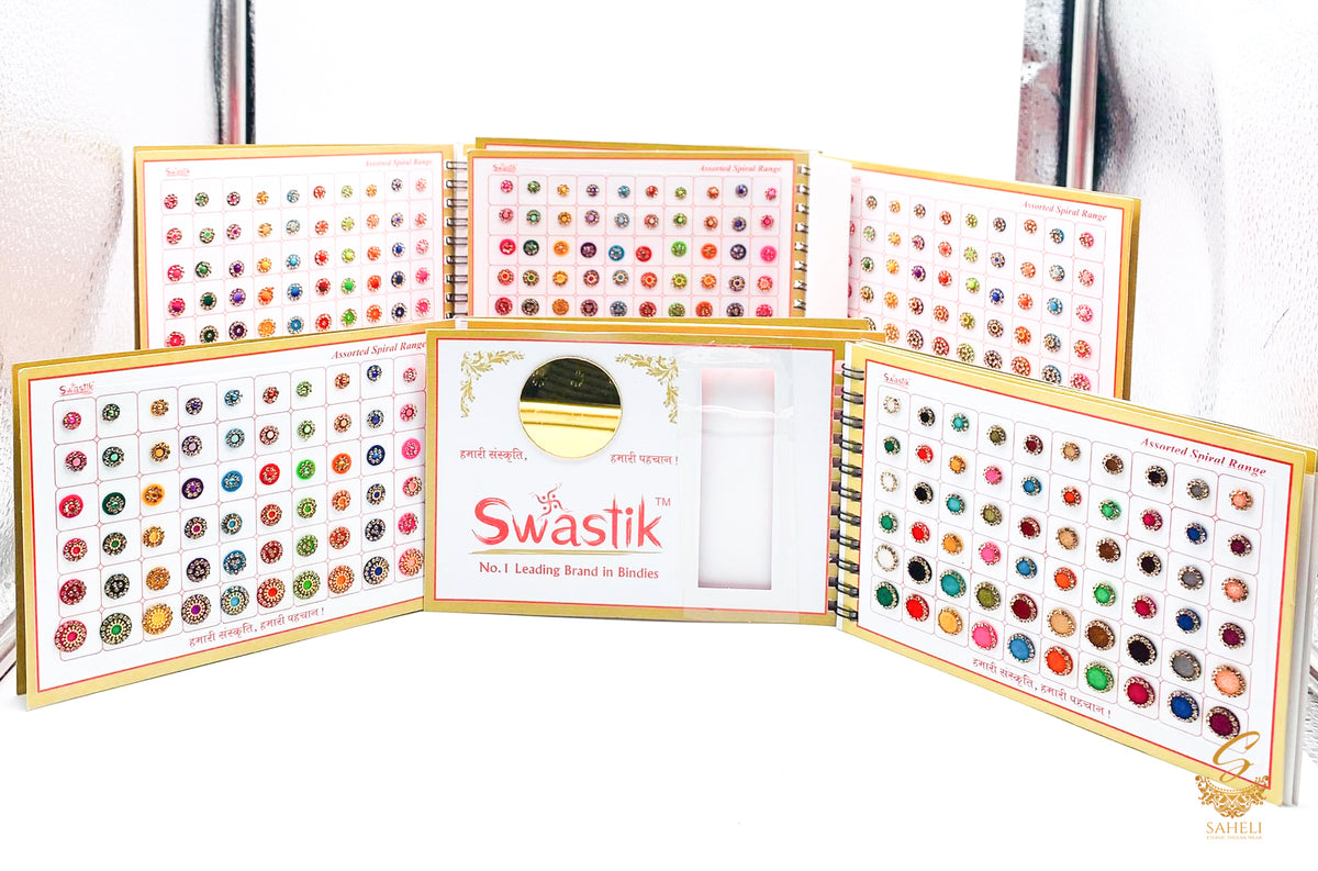 Bindi Work Tree Beautiful stone work bindi book Multi colours different sizes differen ...