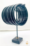 Black colour Plain Glass bangles 1 dozen